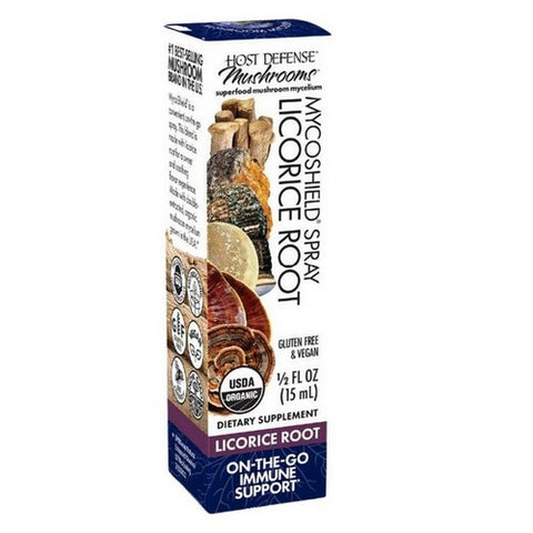 Host Defense, MycoShield Spray Licorice Root, 0.5 Fl Oz