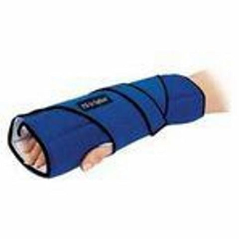 Brownmed, Night Wrist Brace IMAK RSI Adjustable Pil-O-Splint ergoBeads / Foam / Polyflannel Left or Right Hand Black / Blue One Size Fits Most, 1 Count