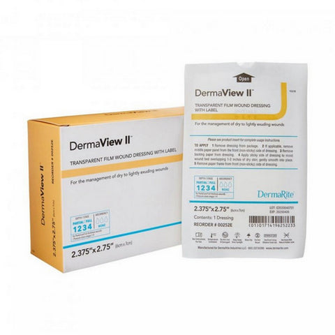 DermaRite, Transparent Film Dressing, 1 Each