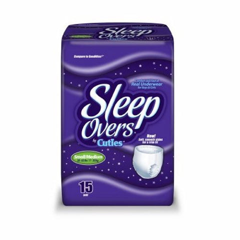 First Quality, Unisex Youth Absorbent Underwear Sleep Overs Pull On with Tear Away Seams Small And Medium Disposable Heavy Absorbency, Count of 1