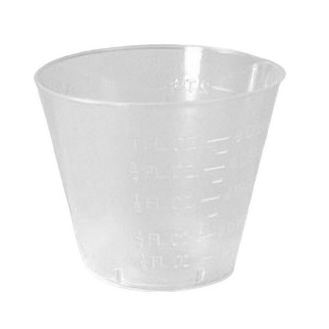 Fabrication Enterprises, Graduated Medicine Cup Economy 1 oz. Clear Plastic Disposable, Count of 50