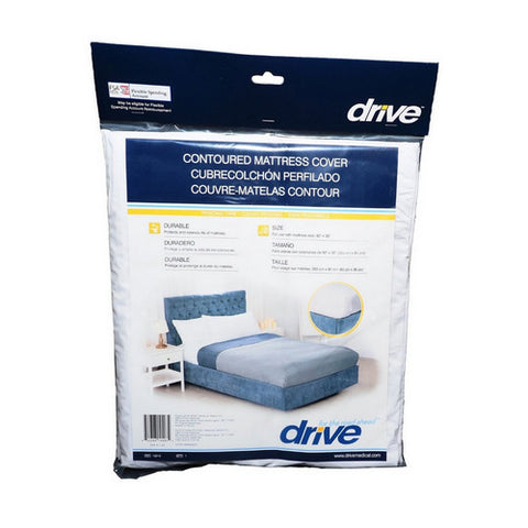 Drive Medical, Mattress Cover 36 X 80 X 6 Inch Vinyl For Twin Sized Mattresses 15010, Count of 1