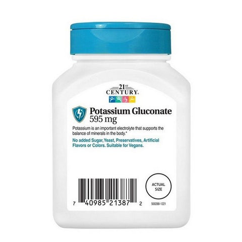 21st Century, Potassium, 595Mg, 110 Tabs