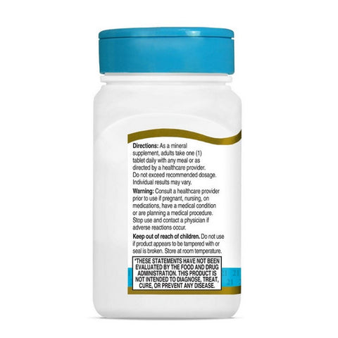 21st Century, Chelated Zinc, 50 Mg, 110 Tabs