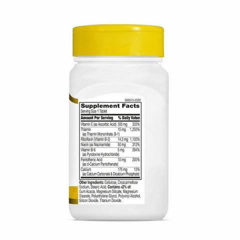 21st Century, Vitamin B-Complex Plus Vitamin C, 100 Count