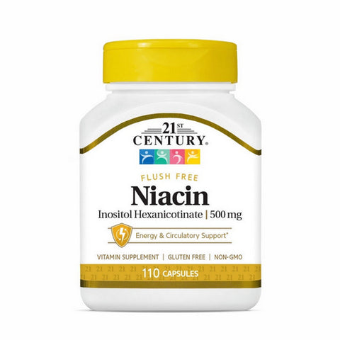 21st Century, Niacin, 500mg, 110 Caps