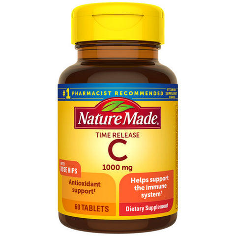 Nature Made, Vitamin C with Rose Hips, 500mg, 60 Tabs