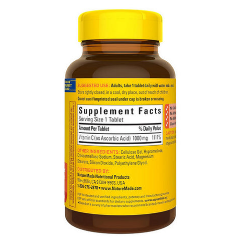 Nature Made, Vitamin C, 1000mg, 100 Tabs