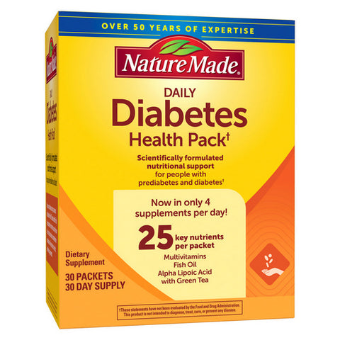 Nature Made, Daily Diabetes Health Pack, 30 Count