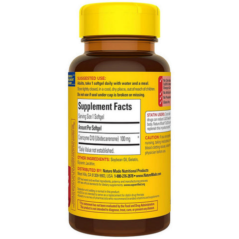 Nature Made, CoQ 10, 100 mg, 40 Liquid Softgels