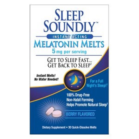 Sleep Soundly, Melatonin Melts, 5 Mg, 60 Tabs