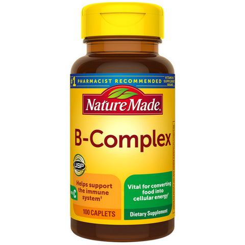 Nature Made, B-Complex with Vitamin C, 100 Caplets