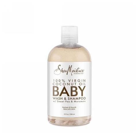 Shea Moisture, 100%Virgin Coconut Oil Baby Wash & Shampoo, 13 Oz