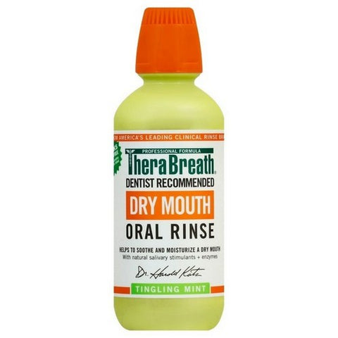 Therabreath, Dry Mouth Oral Rinse Tingling Mint, 16 Oz
