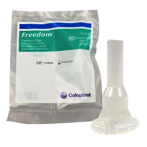 Coloplast, Male External Catheter Freedom Cath Self-Adhesive Seal Silicone Small, 1 Each