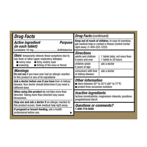 Ohm, Allergy Relief Loratadine, 10 mg, 365 Count