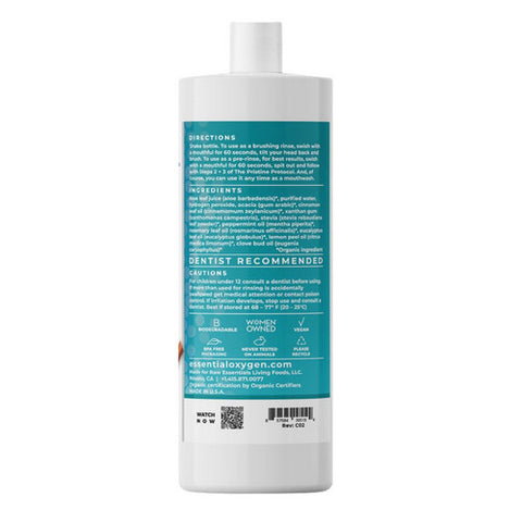 Essential Oxygen, BR Organic Mouthwash Brushing Rinse Cinnamint, Cinnamint 32 Oz