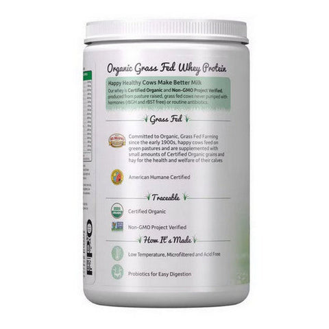 Garden of Life, Organic Whey Protein Grass fed Powder, Vanilla, 13.33 Oz Garden of Life