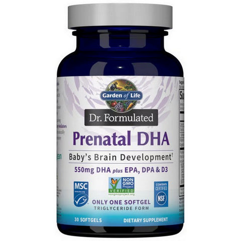 Garden of Life, Dr. Formulated Prenatal DHA, Strawberry, 30 Softgels