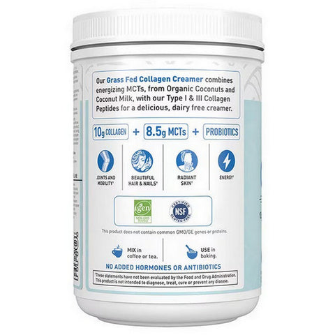 Garden of Life, Grass Fed Collagen Creamer Vanilla Powder, Vanilla, 330 Grams