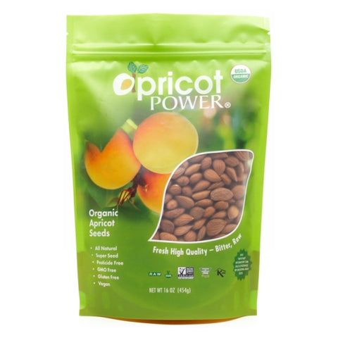 Organic Bitter Apricot Seeds 16 Oz by Apricot Power