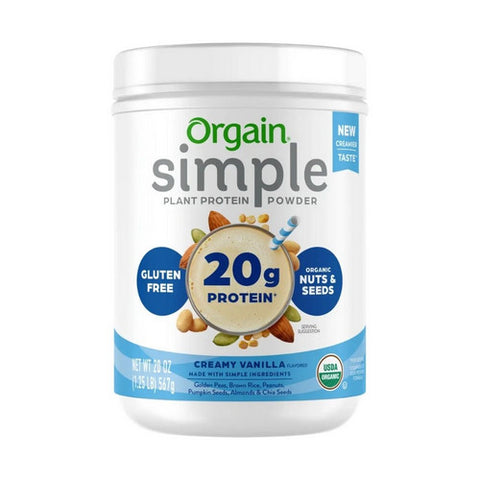 Orgain, Organic Simple Plant Protein, Vanilla 1.25 lbs