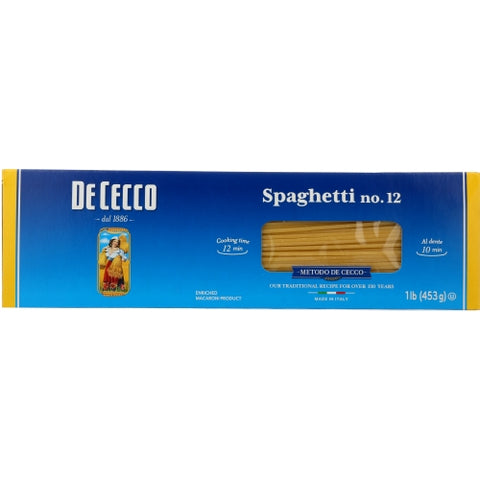 De Cecco, Pasta Spaghetti, Case of 20 X 16 Oz