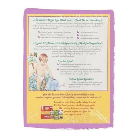 Earth's Best, Organic Whole Grain Multi Grain Baby Cereal, 8 Oz(Case Of 12) Earth's Best