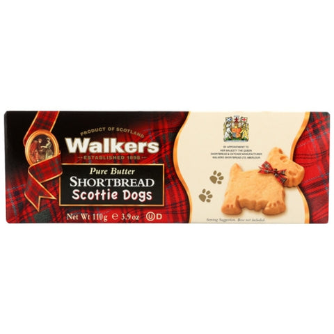 Walkers, Shortbread Scottie Dogs, 3.9 Oz(Case Of 12)