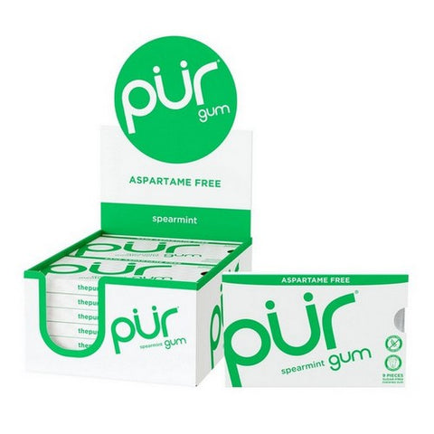 The Pur Company, Pur Spearmint Gum, 9 Count(Case Of 12)