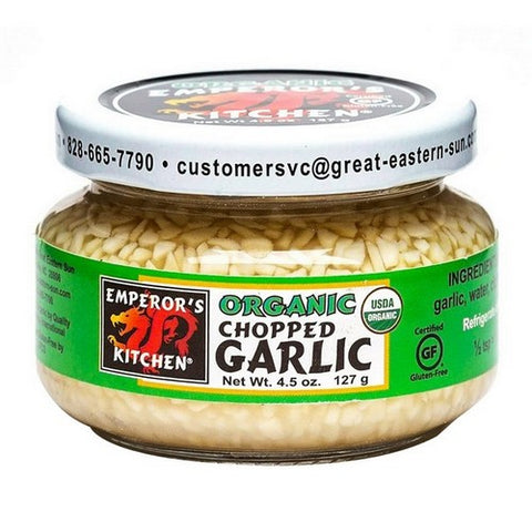 Emperors Kitchen, Garlic Chopped, 4.5 Oz(Case Of 12)
