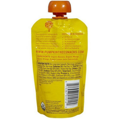 Peter Rabbit, Mango  Banana & Orange Puree, 4 Oz(Case Of 10)