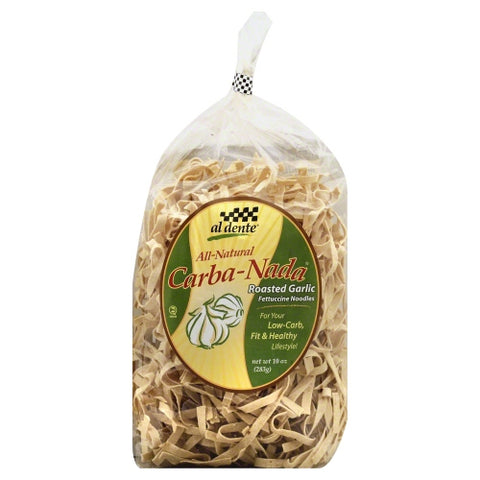 Al Dente, Carba Nada Roasted Garlic Fettucine Pasta, 10 Oz(Case Of 6)