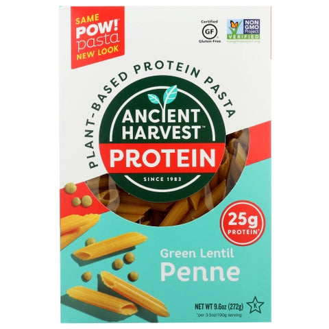 Ancient Harvest, Green Lentil Penne Pasta, 9.6 Oz(Case Of 6)