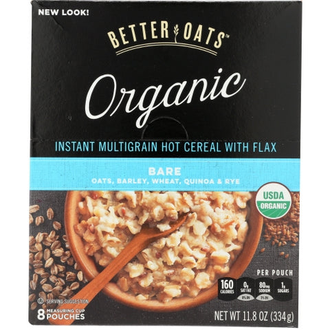 Better Oats, Oatmeal Instnt Bare Rps, 11.8 Oz(Case Of 6)