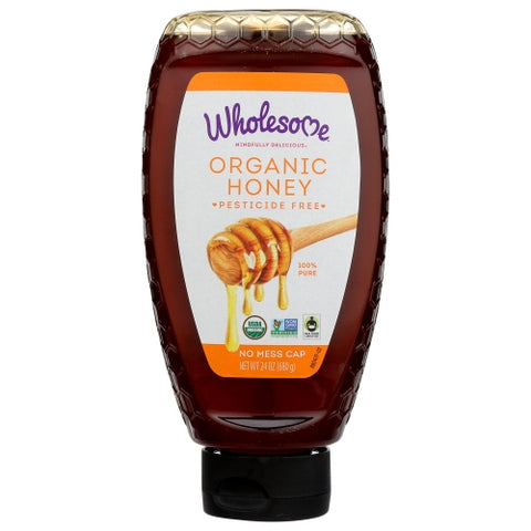 Wholesome, Honey Sqz Org, Case of 6 X 24 Oz