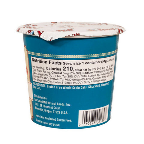 Bobs Red Mill, Oatmeal Cup Classic, 1.81 Oz(Case Of 12)
