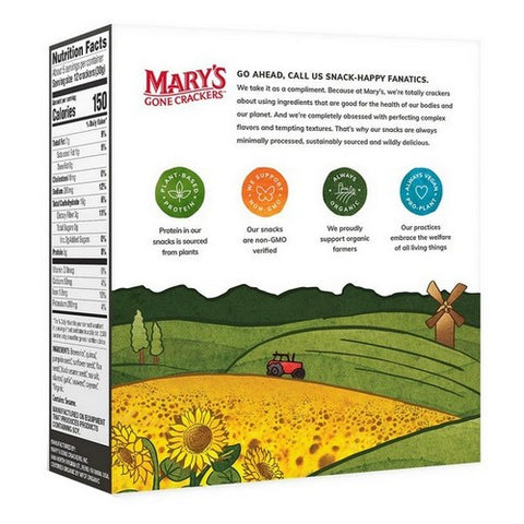 Mary's Gone Crackers, Super Seed Crackers Seaweed And Black Sesame, 5.5 Oz(Case Of 6)