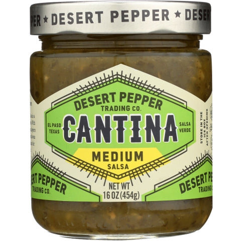 Salsa Cantina Med Green Case of 6 X 16 Oz by Desert Pepper