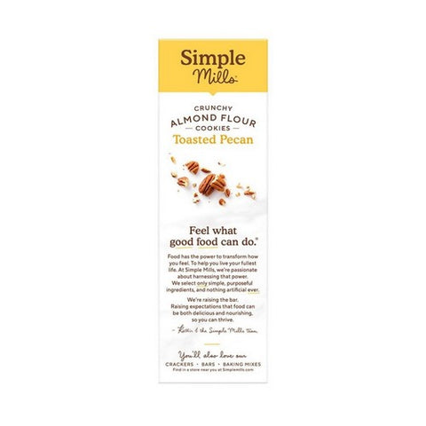 Simple Mills, Toasted Pecan Crunchy Cookies, 5.5 Oz(Case Of 6)