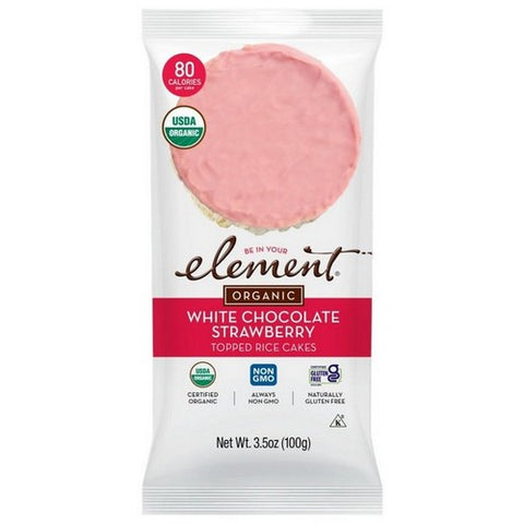 Element Snacks, Rice Cake Strwb N Crm Org, 3.5 Oz(Case Of 6)