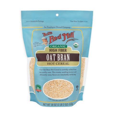 Bobs Red Mill, Organic Oat Bran, 18 Oz(Case Of 4)