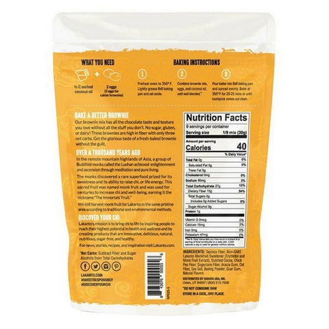 Lakanto, Mix Brownie, 9.71 Oz(Case Of 8)