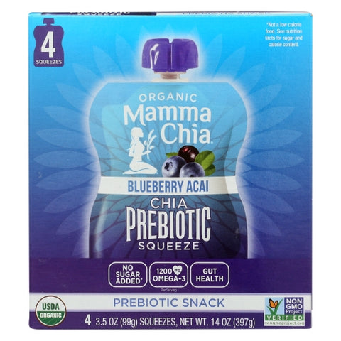 Mamma Chia, Chia Sqz Prbtc Blb Acai 4, 14 Oz(Case Of 6)