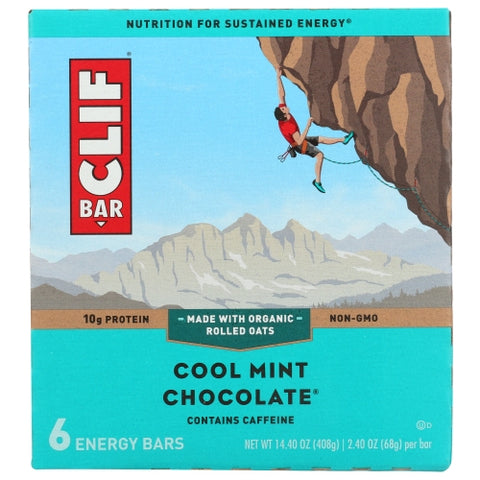 Clif Bar, Bar Mint Chocolate, 14.4 Oz(Case Of 6)