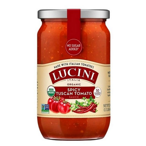 Lucini, Lucini Italia Spicy Tuscan Tomato Sauce, 24 Oz(Case Of 6)
