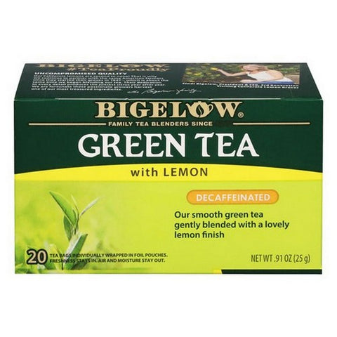 Bigelow, Green Tea With Lemon Decaffeinated, 0.91 Oz(Case Of 6)