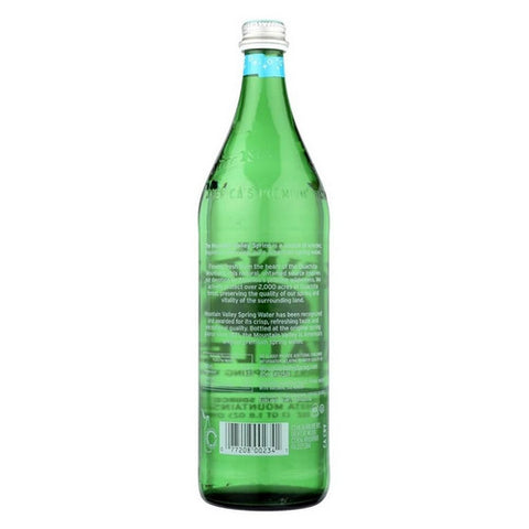 Mountain Valley, Spring Sparkling Water Glass, 1 Liter(Case of 12)