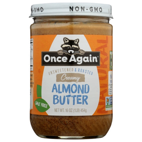 Once Again, Butter Almd Smooth, 16 Oz(Case Of 6)