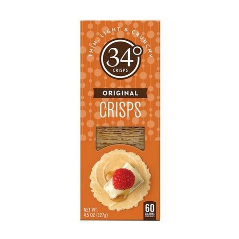 34 Degrees, Crisps Natural, 4.5 Oz(Case Of 12)